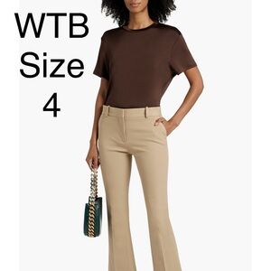 WTB FRAME Le Crop Mini Boot stretch-cotton twill bootcut pants